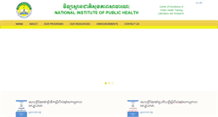 Desktop Screenshot of niph.org.kh